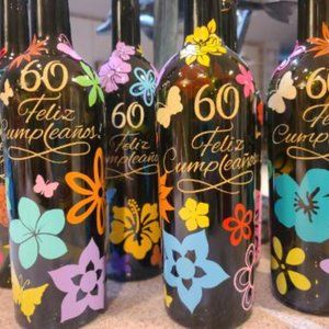 *HP* Wine Bottle Decorative Upcycled bottle, All Occasion, Cork Light